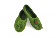 Felt slippers "Tanks" | Online store of linen products «Linife»