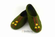 Felt slippers "Colonel" | Online store of linen products «Linife»