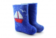 Children's felt boots "Korablik" | Online store of linen products «Linife»
