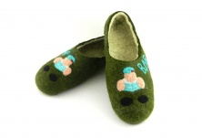 Felt slippers "VDV" | Online store of linen products «Linife»