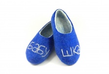 Felt slippers "Granny" | Online store of linen products «Linife»