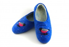 Felt slippers "Night" | Online store of linen products «Linife»
