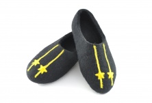 Felt slippers "Captain 2 rank" | Online store of linen products «Linife»