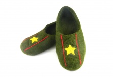 Felt slippers "General" | Online store of linen products «Linife»