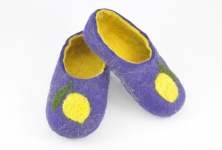 Children's slippers "Lemons" | Online store of linen products «Linife»