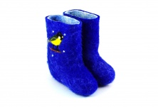 Children's felt boots "Spring" | Online store of linen products «Linife»