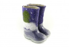 Children's felt boots "Fir-trees" | Online store of linen products «Linife»