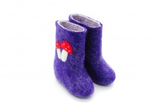 Children's felt boots "Mushrooms" | Online store of linen products «Linife»
