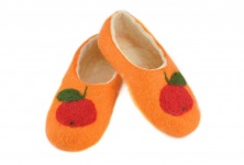 Children's slippers "Apples" | Online store of linen products «Linife»