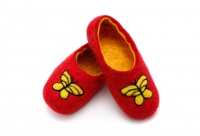 Children's slippers "Butterfly" | Online store of linen products «Linife»