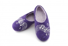 Felt slippers "Melody" | Online store of linen products «Linife»