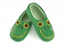 Children's slippers "Frog" | Online store of linen products «Linife»