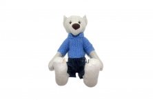 Doll "Bear in a sweater" | Online store of linen products «Linife»