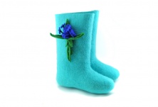 Valenki "Flowers" | Online store of linen products «Linife»