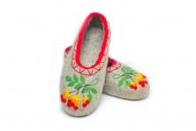 Felt slippers "Rowan" | Online store of linen products «Linife»
