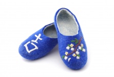 Felt slippers "Luck" | Online store of linen products «Linife»
