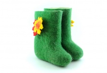 Children's felt boots "Autumn" | Online store of linen products «Linife»