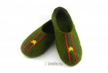 Felt slippers "Major" | Online store of linen products «Linife»