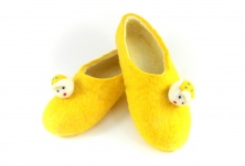 Felt slippers "Mice" | Online store of linen products «Linife»