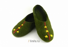 Купить Felt slippers "Captain"