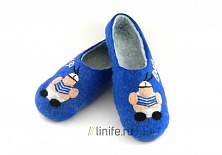Купить Felt slippers "Navy"