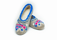 Купить Felt slippers "Pattern"
