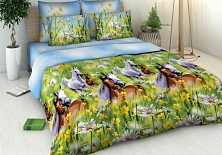 Bed linen from coarse calico "Freedom and Grace" | Online store of linen products «Linife»