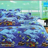 Купить Bed linen from poplin "Ocean"