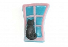 Handmade soap "Cat on the window" | Online store of linen products «Linife»
