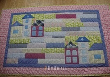 Baby blanket "Little Houses" | Online store of linen products «Linife»