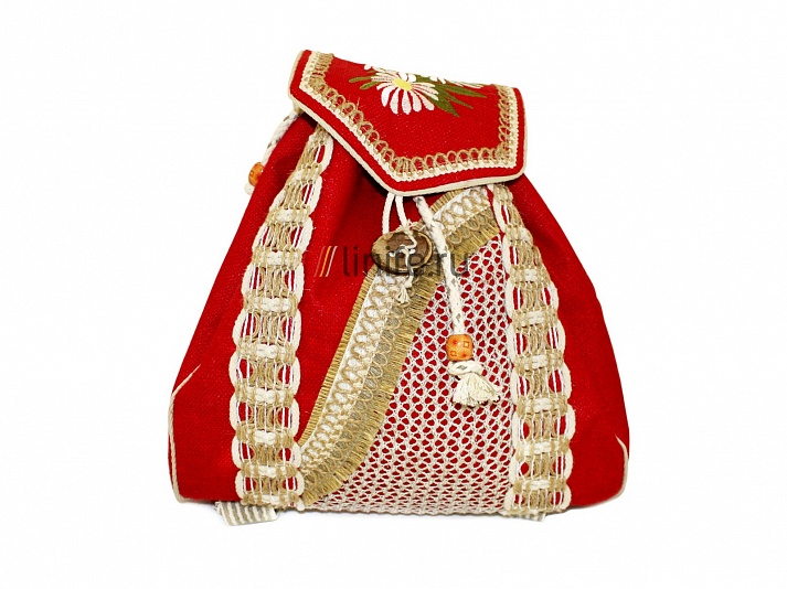 Backpack "Daisies" | Online store of linen products «Linife»