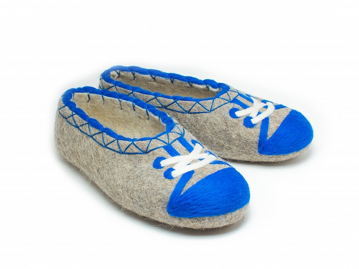 Felt slippers "Keds" | Online store of linen products «Linife»