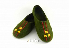 Купить Felt slippers "Colonel"