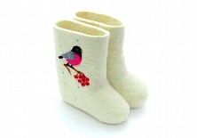 Children's felt boots "Bird"