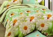 Poplin bed linen "Camomile" | Online store of linen products «Linife»