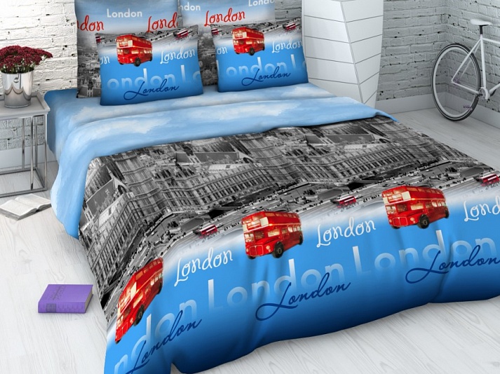 Bed linen from coarse calico "Big Ben" | Online store of linen products «Linife»