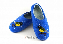 Купить Felt slippers "Birds"
