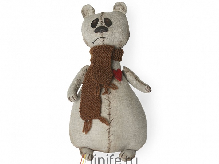 Doll "Sad Bear" | Online store of linen products «Linife»