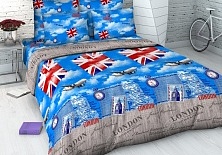 Calico bed linen "British Holidays" | Online store of linen products «Linife»