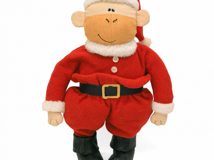 Doll "Monkeys Santa" | Online store of linen products «Linife»