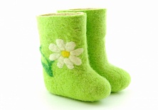 Children's felt boots "Flower"