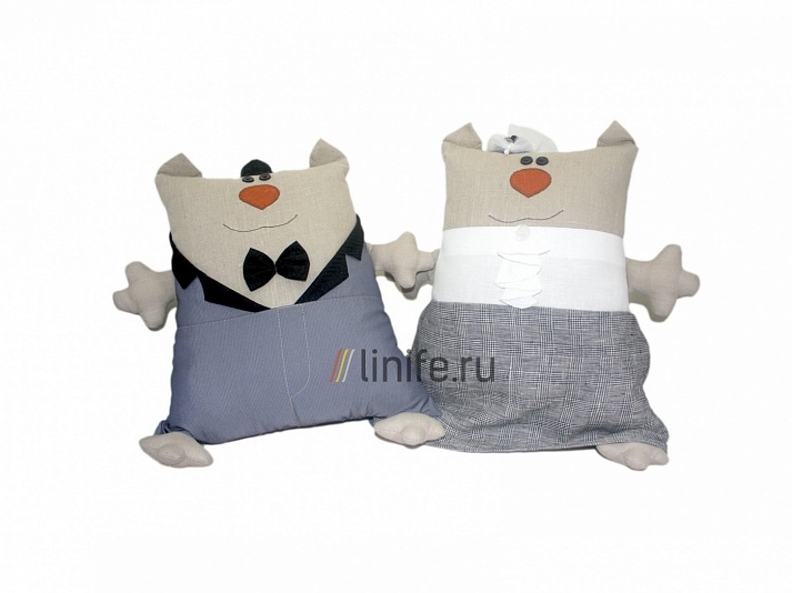 Cat and cat "bride and groom" | Online store of linen products «Linife»