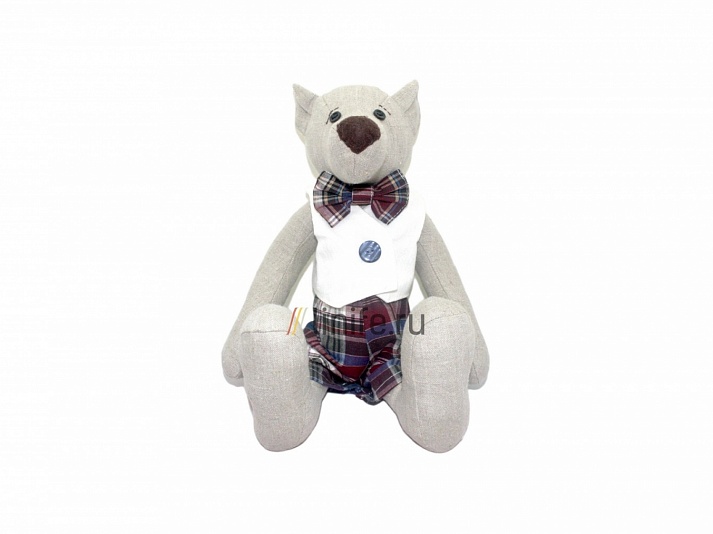 Doll "Teddy bear waiter" | Online store of linen products «Linife»