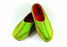 Купить Felt slippers "Watermelons"