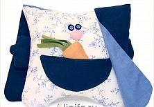 Pillow "Rabbit with carrot" | Online store of linen products «Linife»