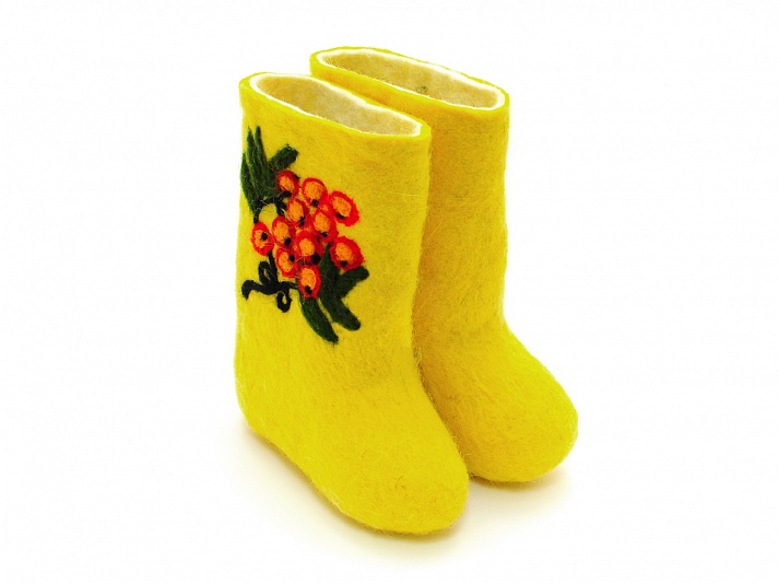 Children's felt boots "Sprig" | Online store of linen products «Linife»