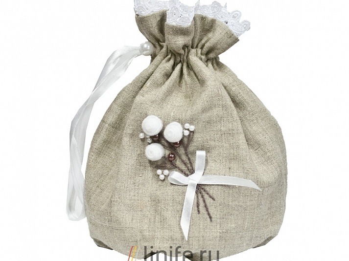 Wedding souvenir "Bag for the bride" | Online store of linen products «Linife»