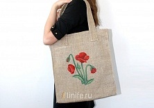 Bag "Poppies" | Online store of linen products «Linife»
