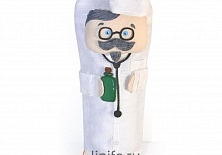 Bottle cover "Doctor" | Online store of linen products «Linife»