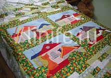 Bedspread "Cats on the Roofs"